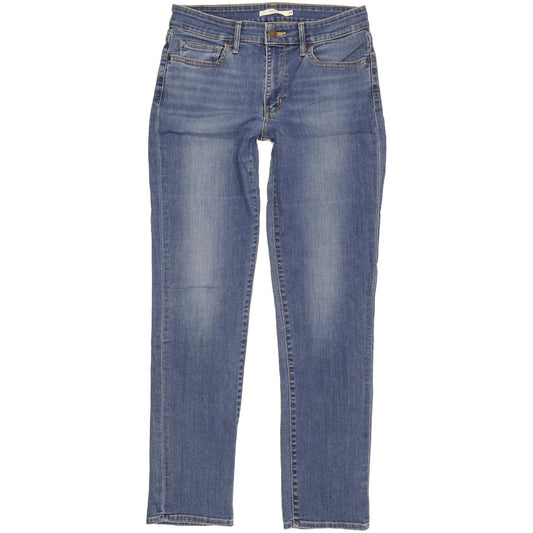 Levi's 712 Women Blue Straight Slim Stretch Jeans W29 L31