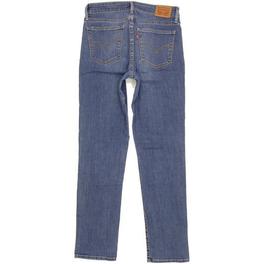 Levi's 712 Women Blue Straight Slim Stretch Jeans W29 L31