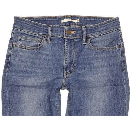 Levi's 712 Women Blue Straight Slim Stretch Jeans W29 L31