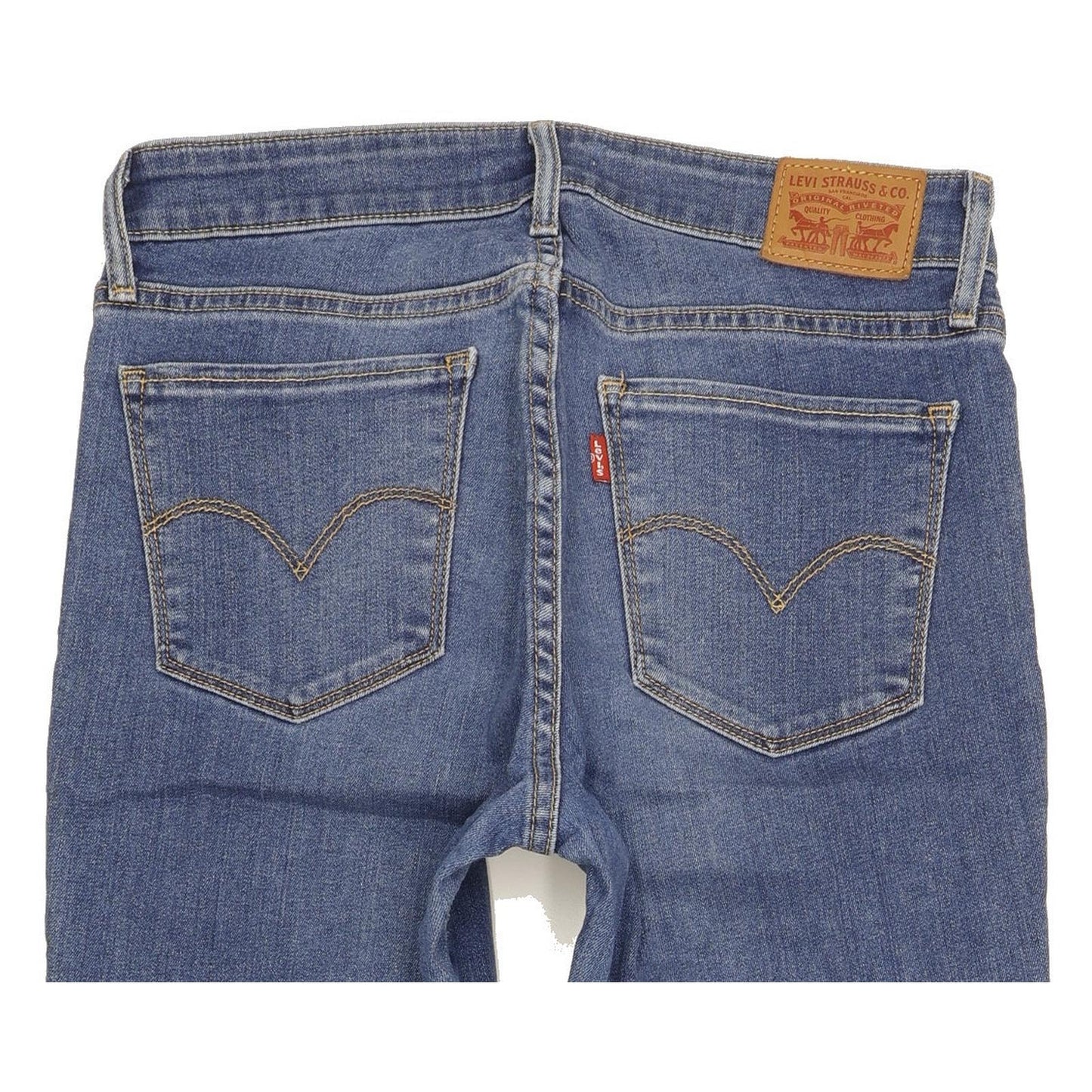 Levi's 712 Women Blue Straight Slim Stretch Jeans W29 L31