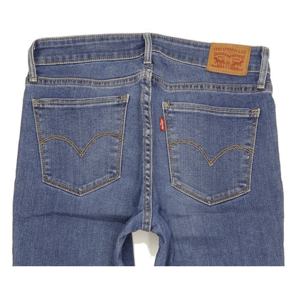 Levi's 712 Women Blue Straight Slim Stretch Jeans W29 L31