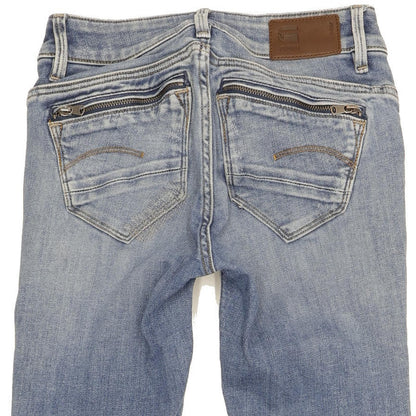 G-Star Midge Women Blue Skinny Slim Stretch Jeans W24 L26