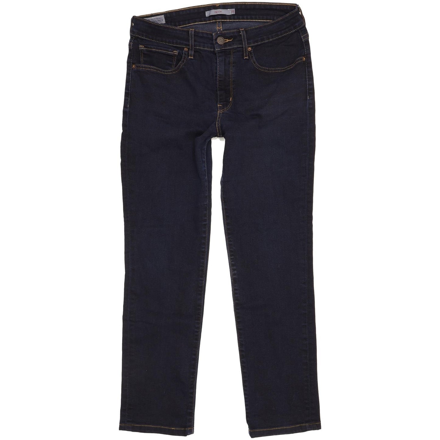 Levi's 712 Women Navy Straight Slim Stretch Jeans W30 L27