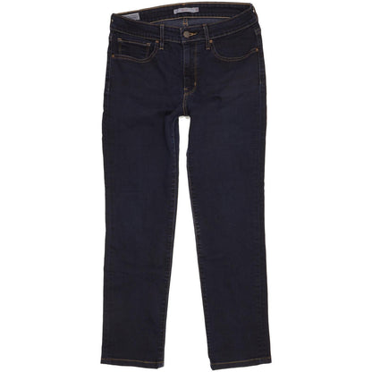 Levi's 712 Women Navy Straight Slim Stretch Jeans W30 L27