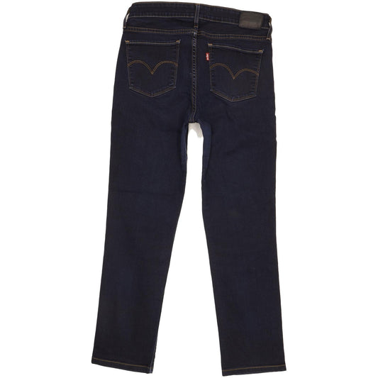 Levi's 712 Women Navy Straight Slim Stretch Jeans W30 L27