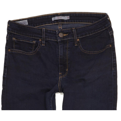 Levi's 712 Women Navy Straight Slim Stretch Jeans W30 L27