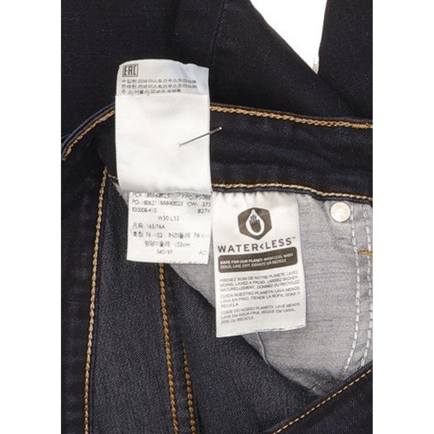 Levi's 712 Women Navy Straight Slim Stretch Jeans W30 L27