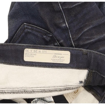 Diesel Skinzee 0834S Women Navy Skinny Slim Stretch Jeans W29 L30