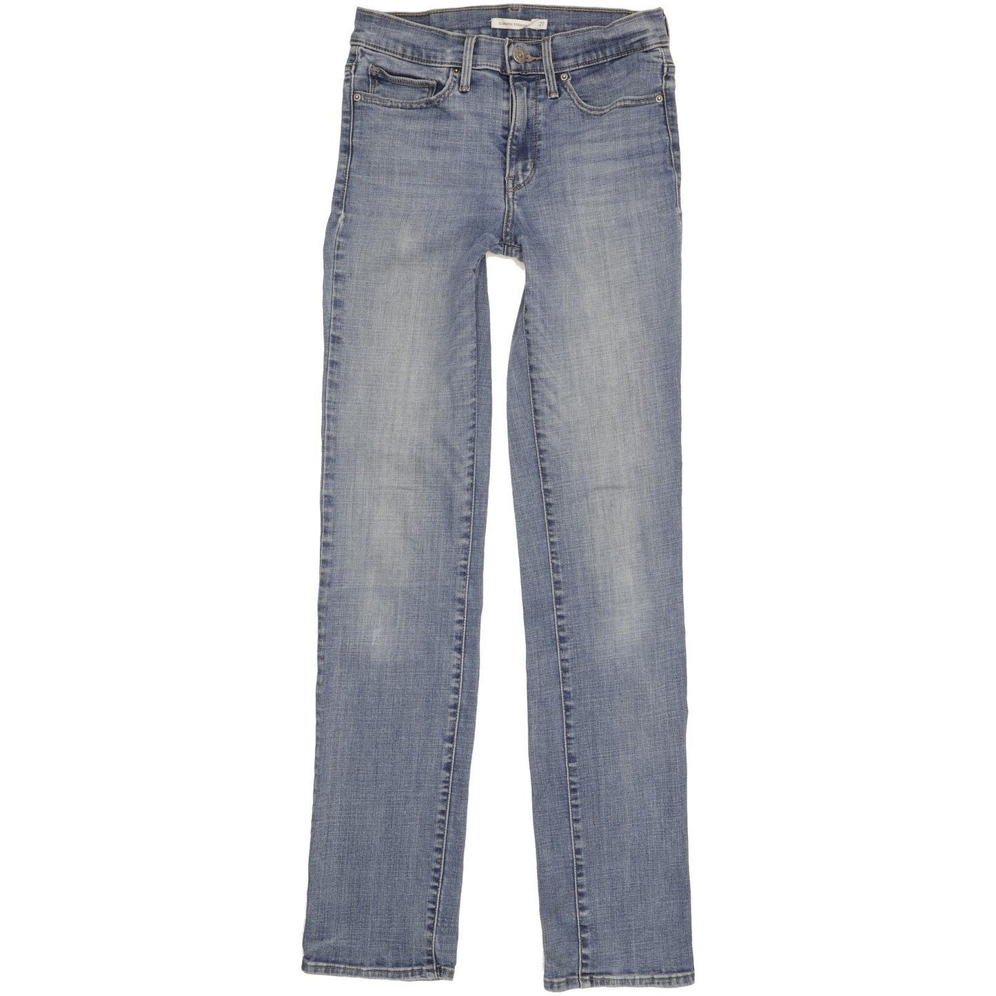 Levi's Slimming Women Blue Straight Slim Stretch Jeans W27 L33