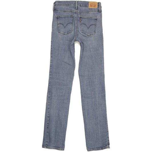 Levi's Slimming Women Blue Straight Slim Stretch Jeans W27 L33