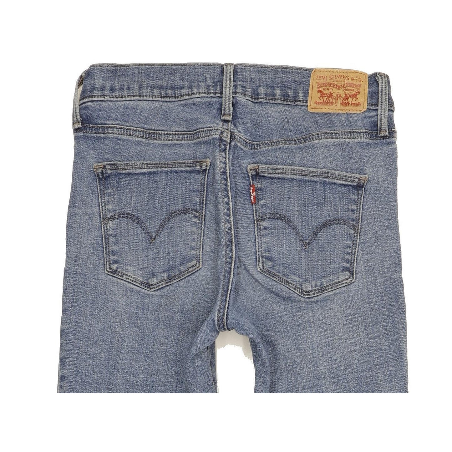 Levi's Slimming Women Blue Straight Slim Stretch Jeans W27 L33