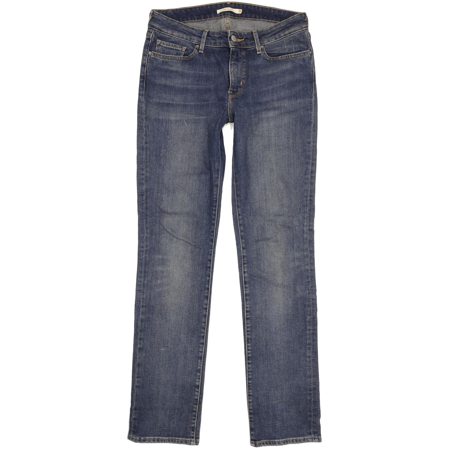 Levi's 714 Women Blue Straight Slim Stretch Jeans W29 L32