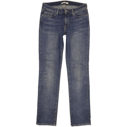 Levi's 714 Women Blue Straight Slim Stretch Jeans W29 L32