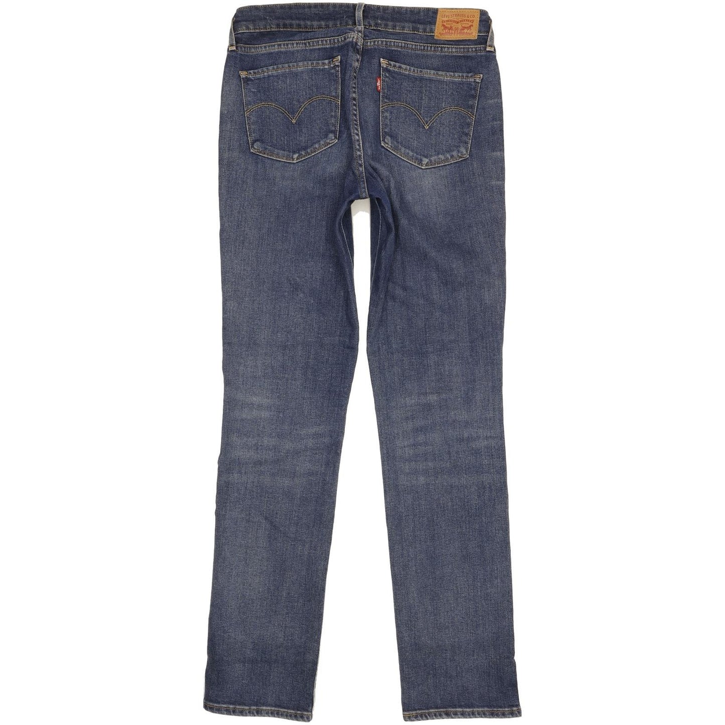 Levi's 714 Women Blue Straight Slim Stretch Jeans W29 L32