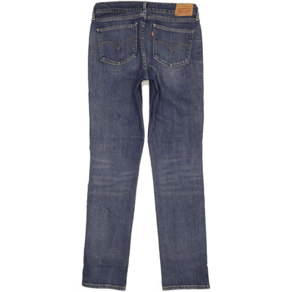 Levi's 714 Women Blue Straight Slim Stretch Jeans W29 L32