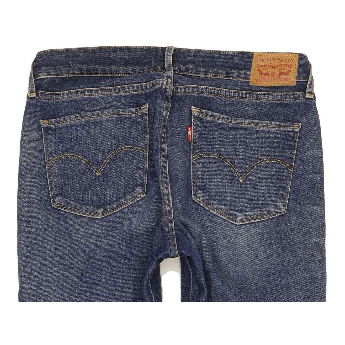 Levi's 714 Women Blue Straight Slim Stretch Jeans W29 L32
