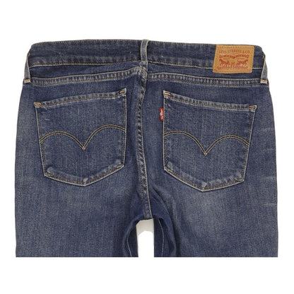 Levi's 714 Women Blue Straight Slim Stretch Jeans W29 L32
