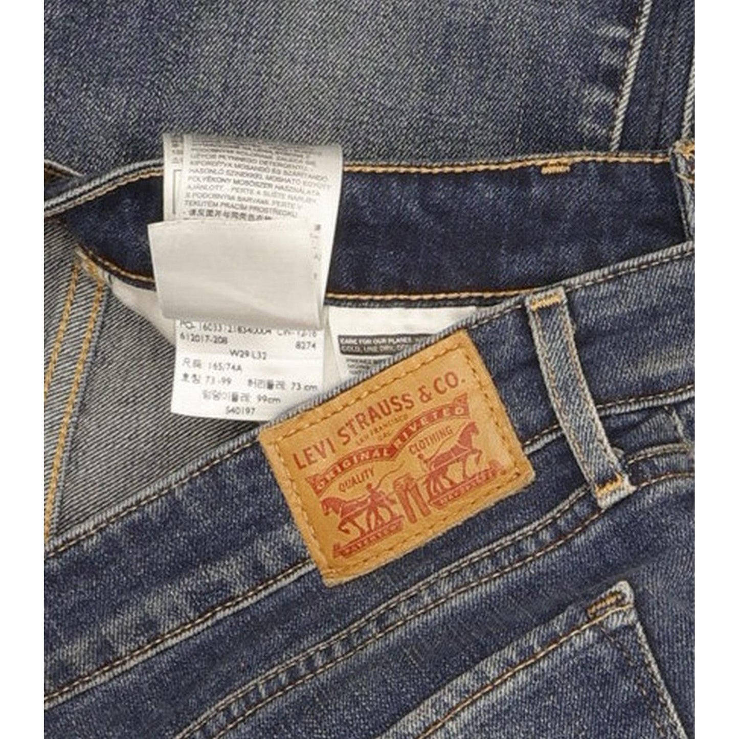 Levi's 714 Women Blue Straight Slim Stretch Jeans W29 L32