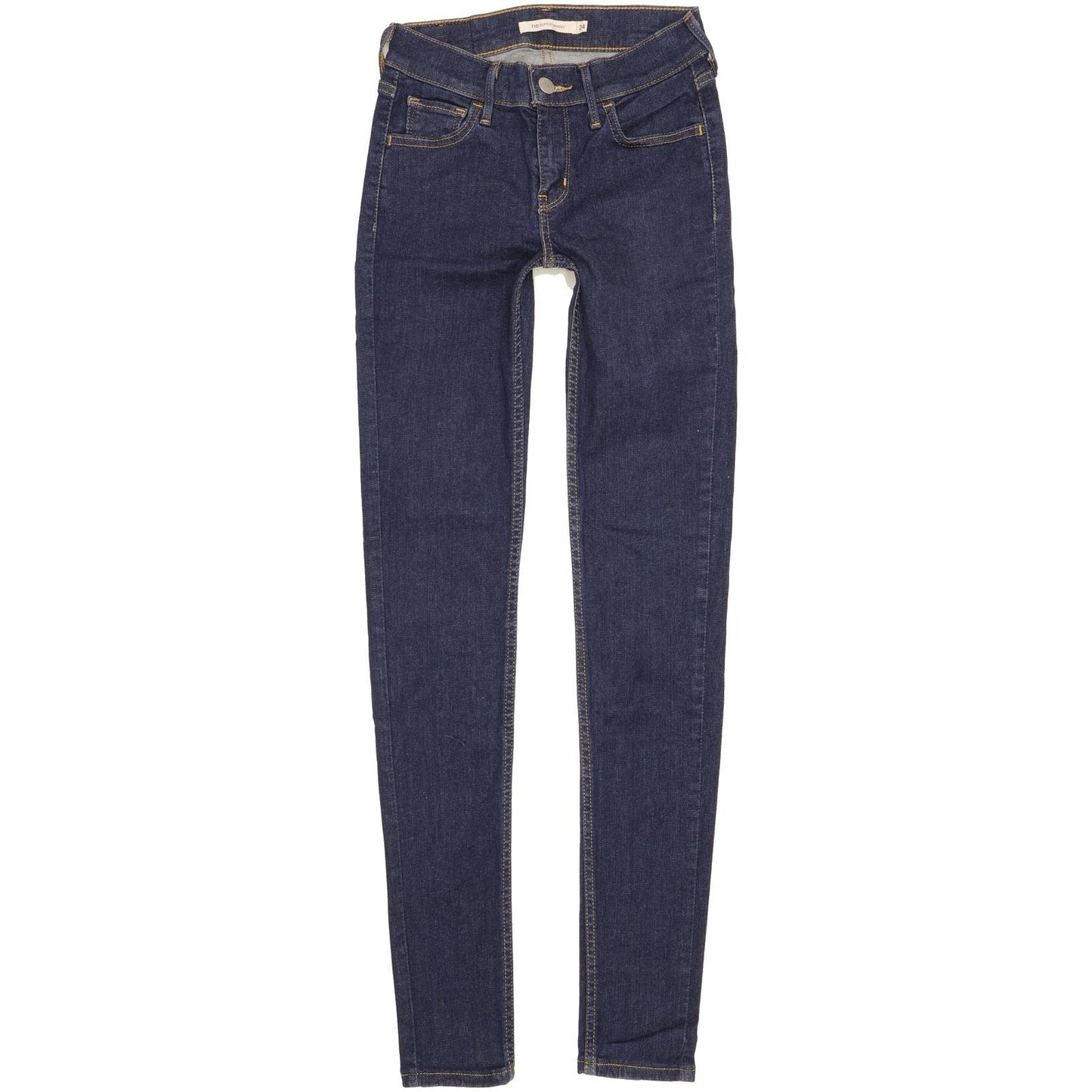 Levi's 710 Super Women Blue Skinny Slim Stretch Jeans W24 L30