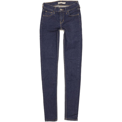 Levi's 710 Super Women Blue Skinny Slim Stretch Jeans W24 L30