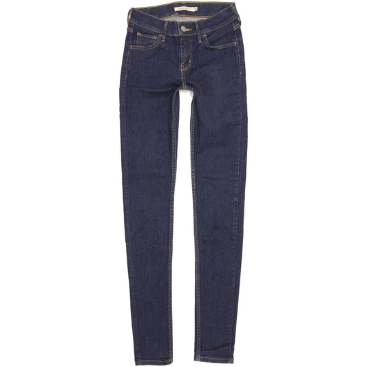 Levi's 710 Super Women Blue Skinny Slim Stretch Jeans W24 L30