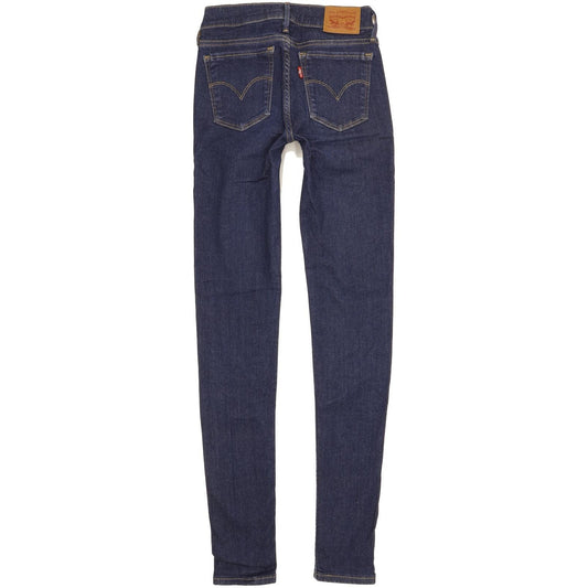 Levi's 710 Super Women Blue Skinny Slim Stretch Jeans W24 L30