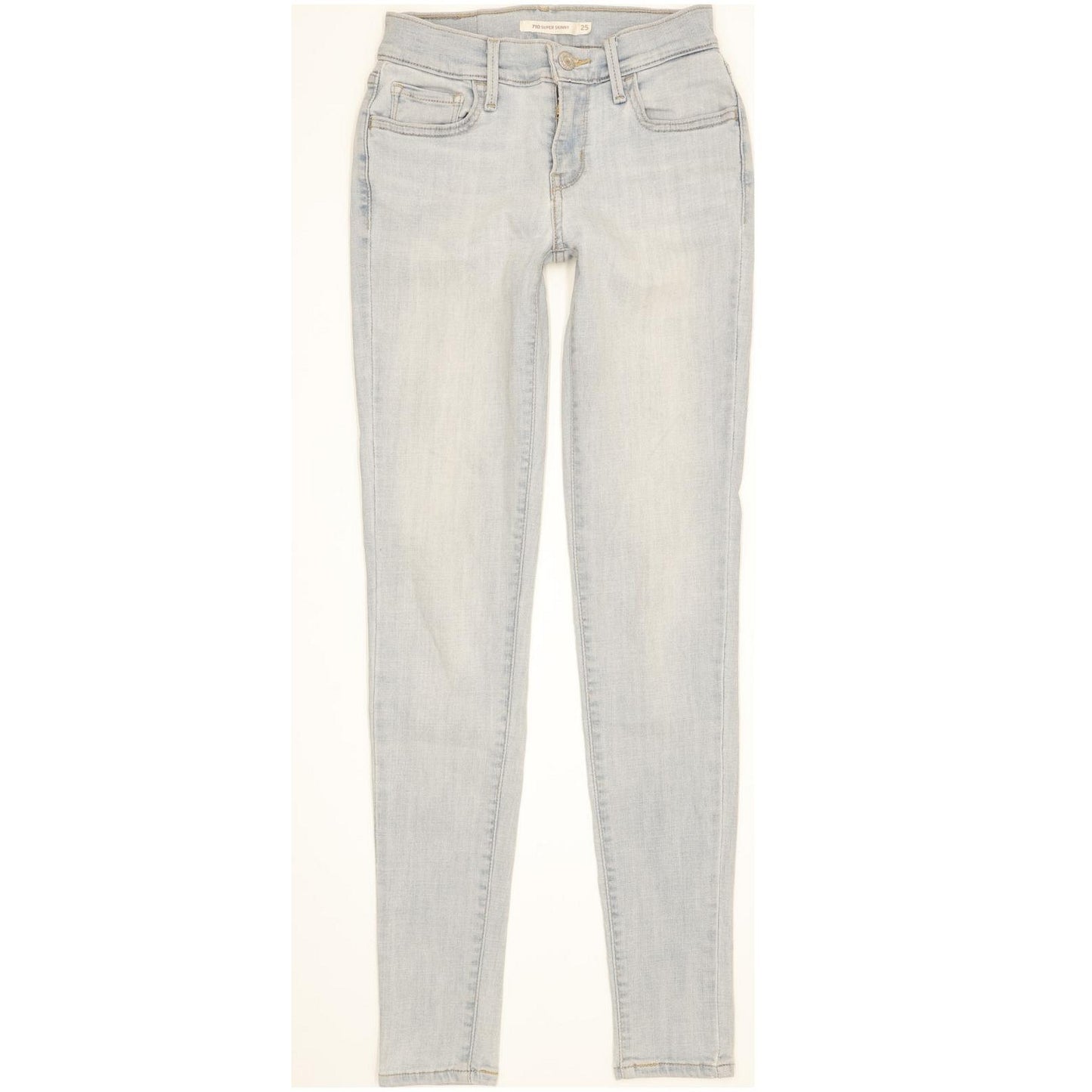 Levi's 710 Super Women Blue Skinny Slim Stretch Jeans W25 L30