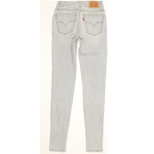 Levi's 710 Super Women Blue Skinny Slim Stretch Jeans W25 L30