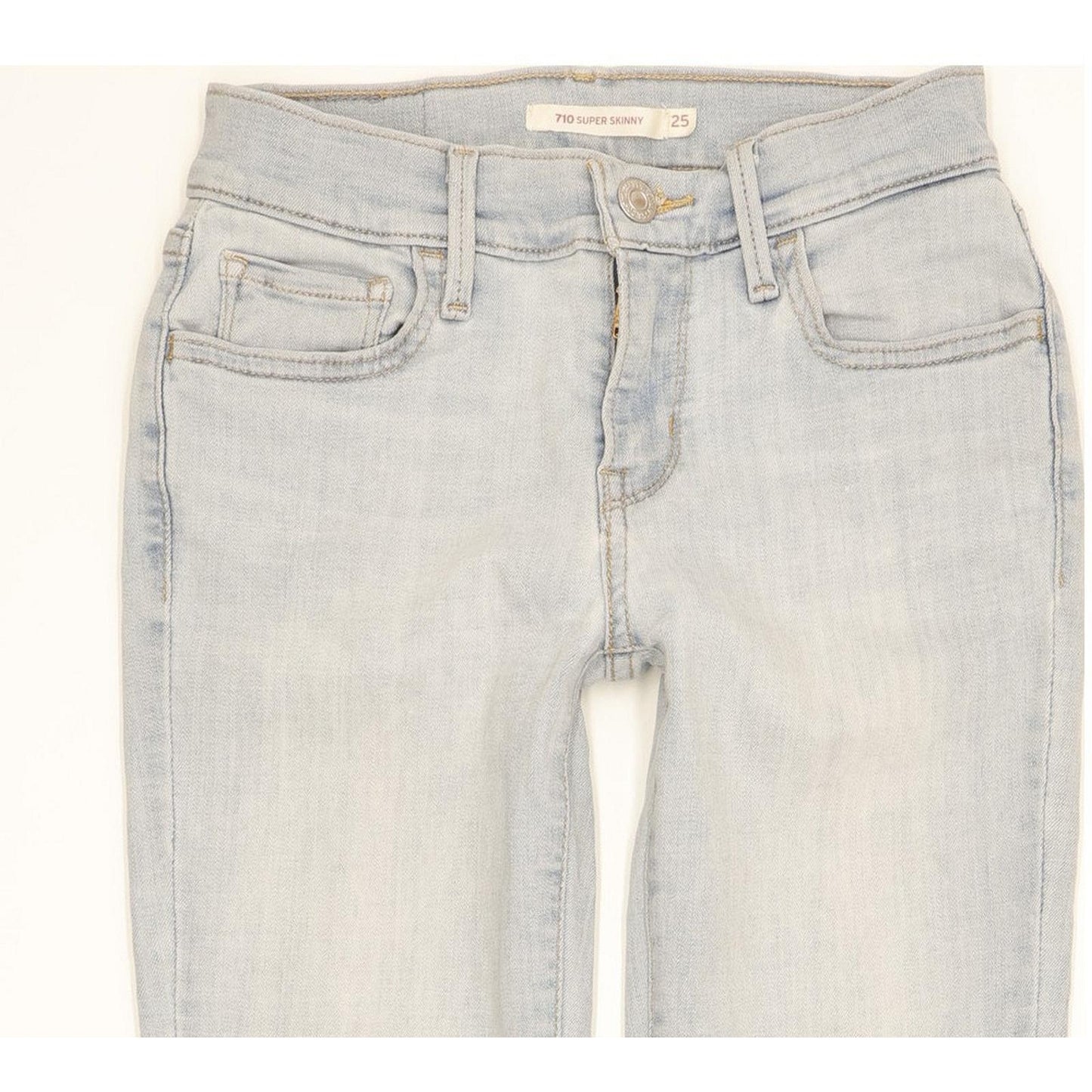 Levi's 710 Super Women Blue Skinny Slim Stretch Jeans W25 L30