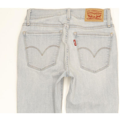 Levi's 710 Super Women Blue Skinny Slim Stretch Jeans W25 L30