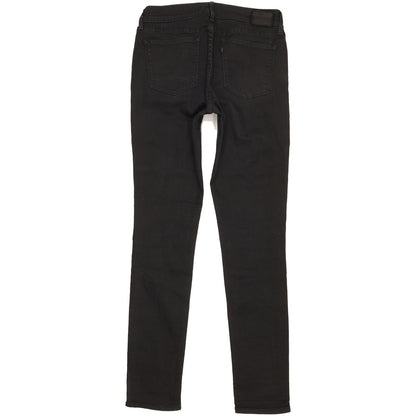 Levi's 711 Women Black Skinny Slim Stretch Jeans W30 L31