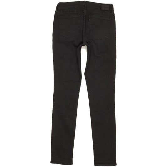 Levi's 711 Women Black Skinny Slim Stretch Jeans W30 L31