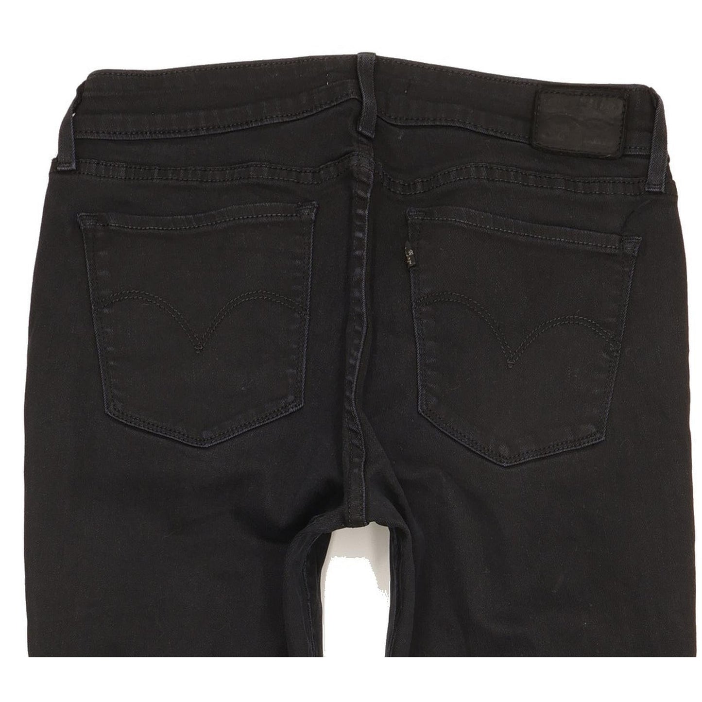 Levi's 711 Women Black Skinny Slim Stretch Jeans W30 L31