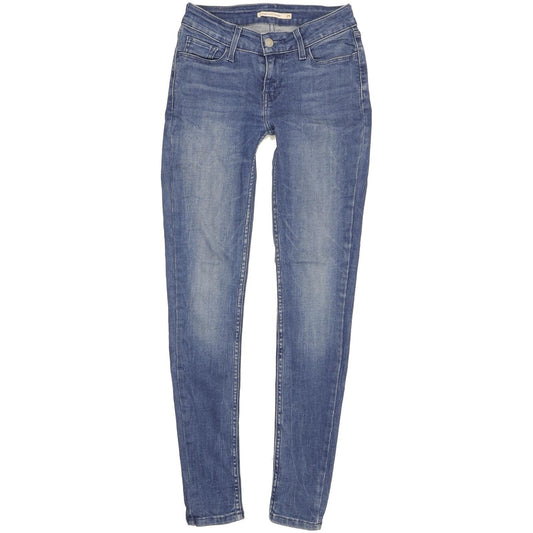 Levi's 535 Super Women Blue Skinny Slim Stretch Jeans W25 L30