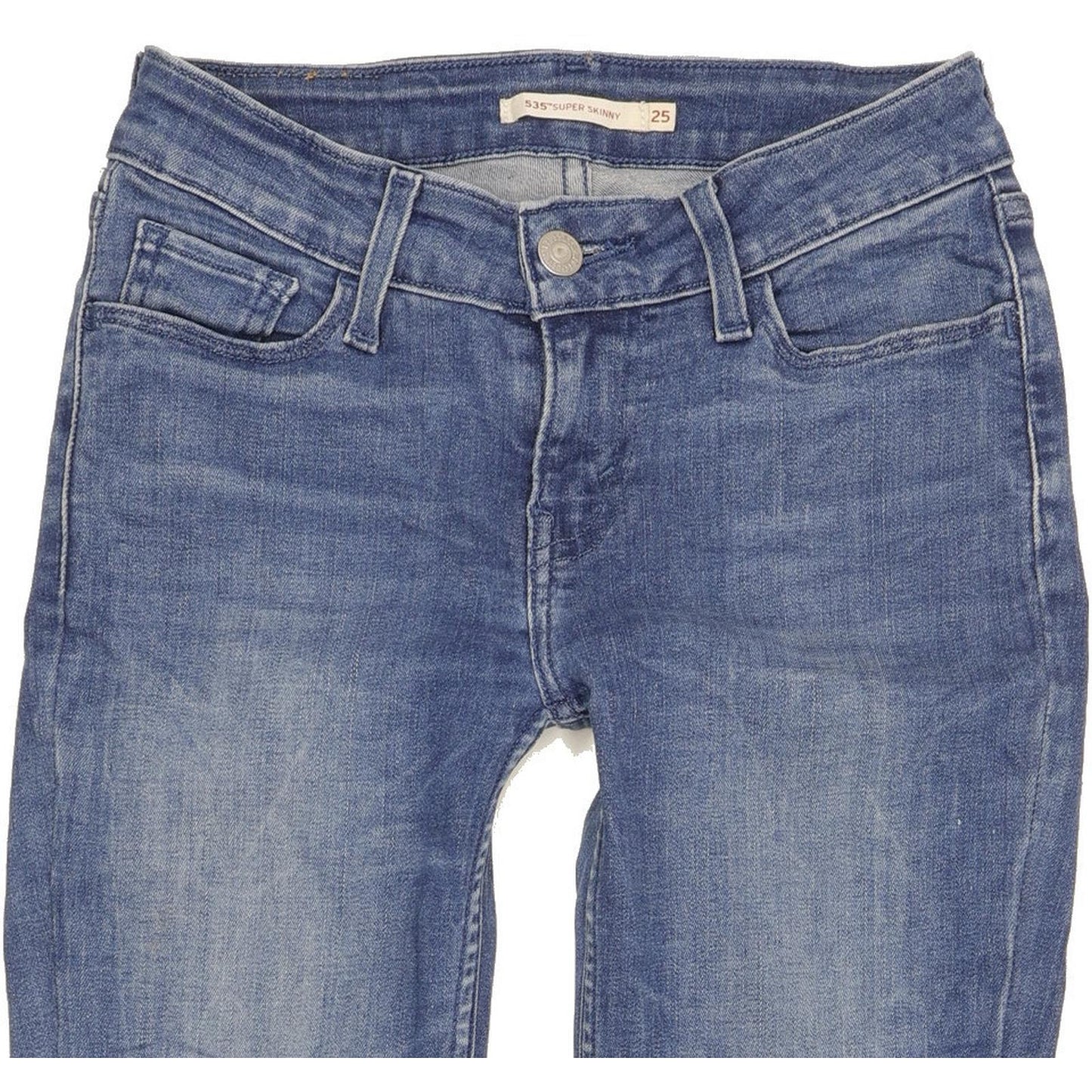 Levi's 535 Super Women Blue Skinny Slim Stretch Jeans W25 L30