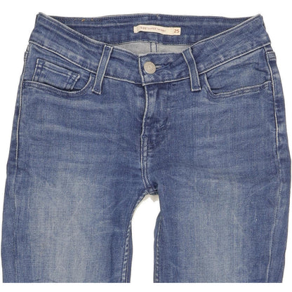 Levi's 535 Super Women Blue Skinny Slim Stretch Jeans W25 L30