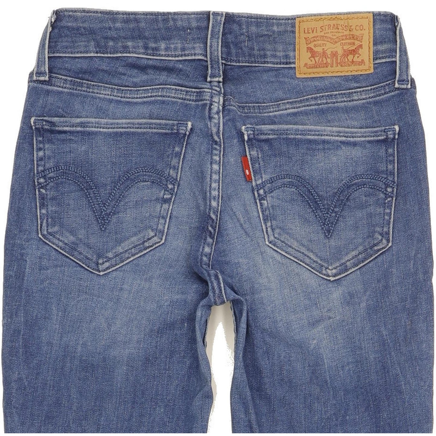 Levi's 535 Super Women Blue Skinny Slim Stretch Jeans W25 L30