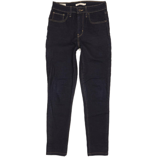 Levi's 721 Women Navy Skinny Slim Stretch Jeans W28 L27