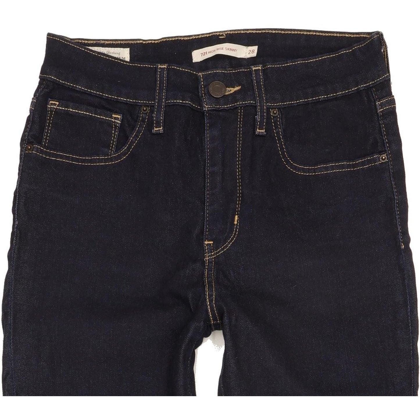 Levi's 721 Women Navy Skinny Slim Stretch Jeans W28 L27