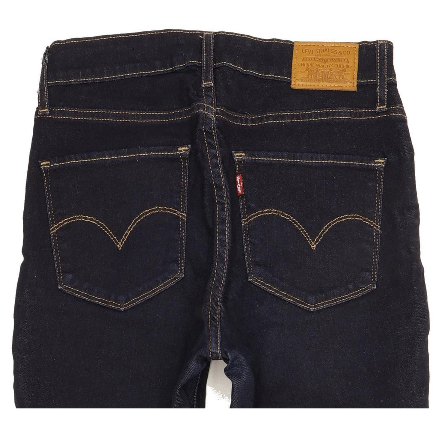 Levi's 721 Women Navy Skinny Slim Stretch Jeans W28 L27