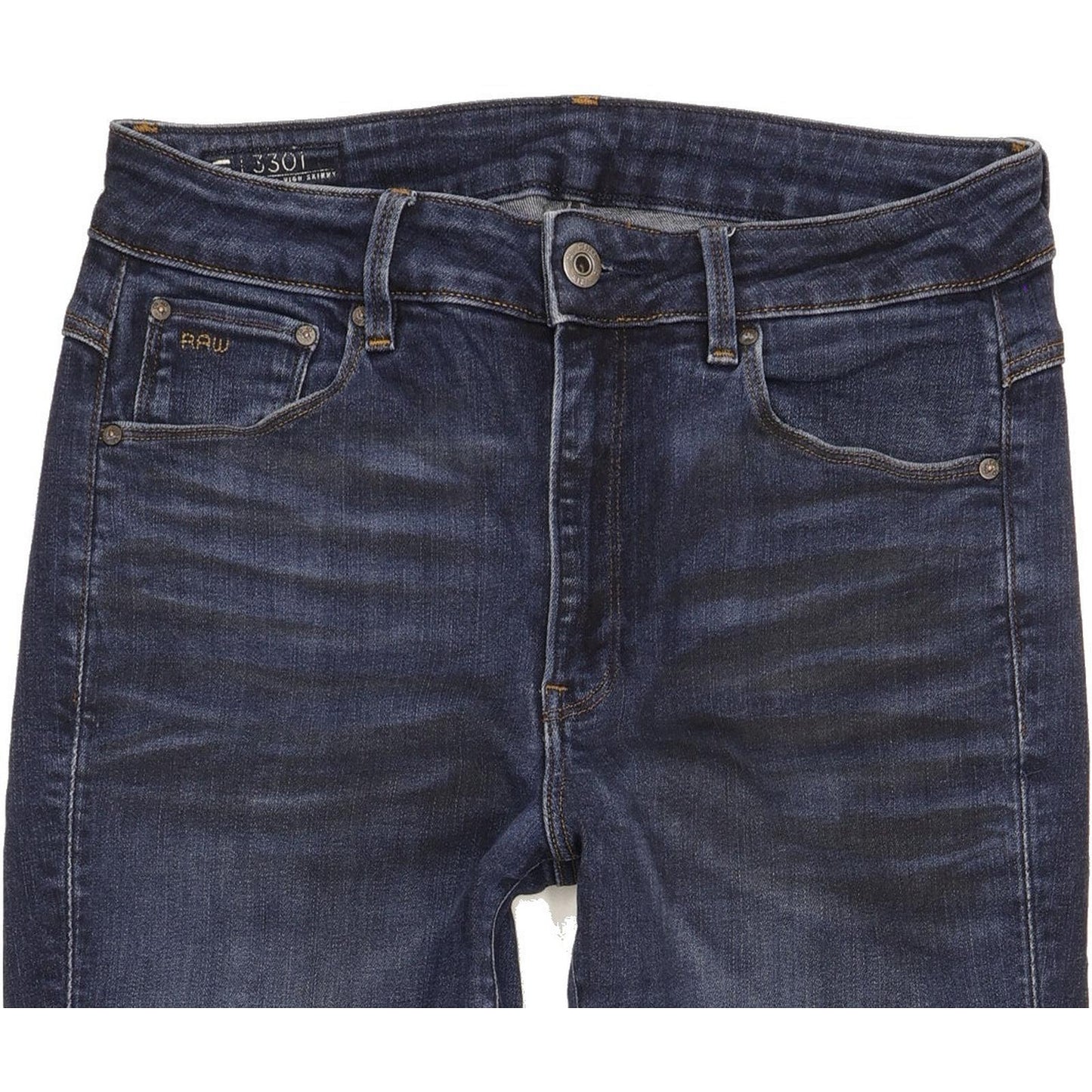 G-Star 3301 Women Blue Skinny Slim Stretch Jeans W28 L31