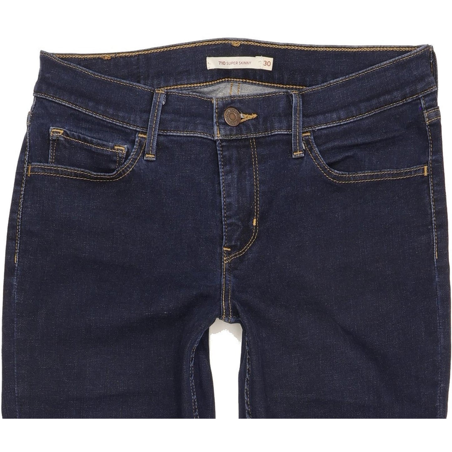 Levi's 710 Super Women Blue Skinny Slim Jeans W30 L31