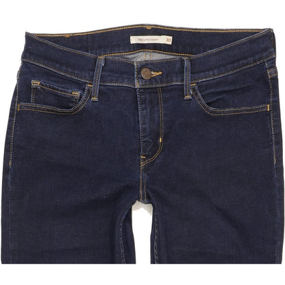 Levi's 710 Super Women Blue Skinny Slim Jeans W30 L31