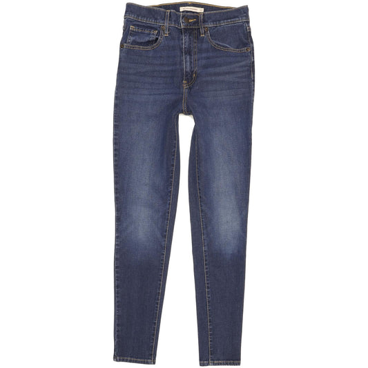 Levi's Mile Blue Skinny Slim Stretch Jeans High Waisted W27 L28