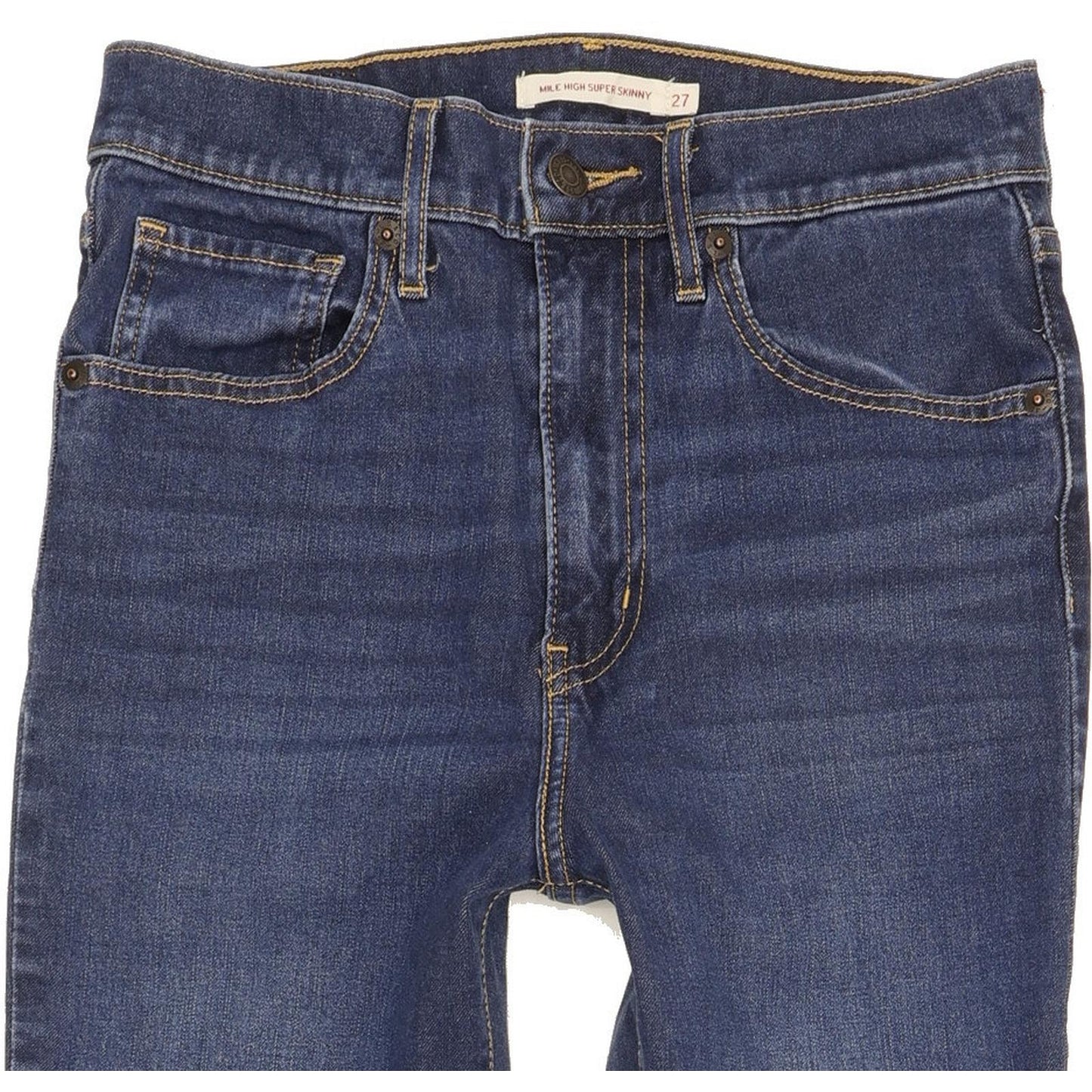 Levi's Mile Blue Skinny Slim Stretch Jeans High Waisted W27 L28