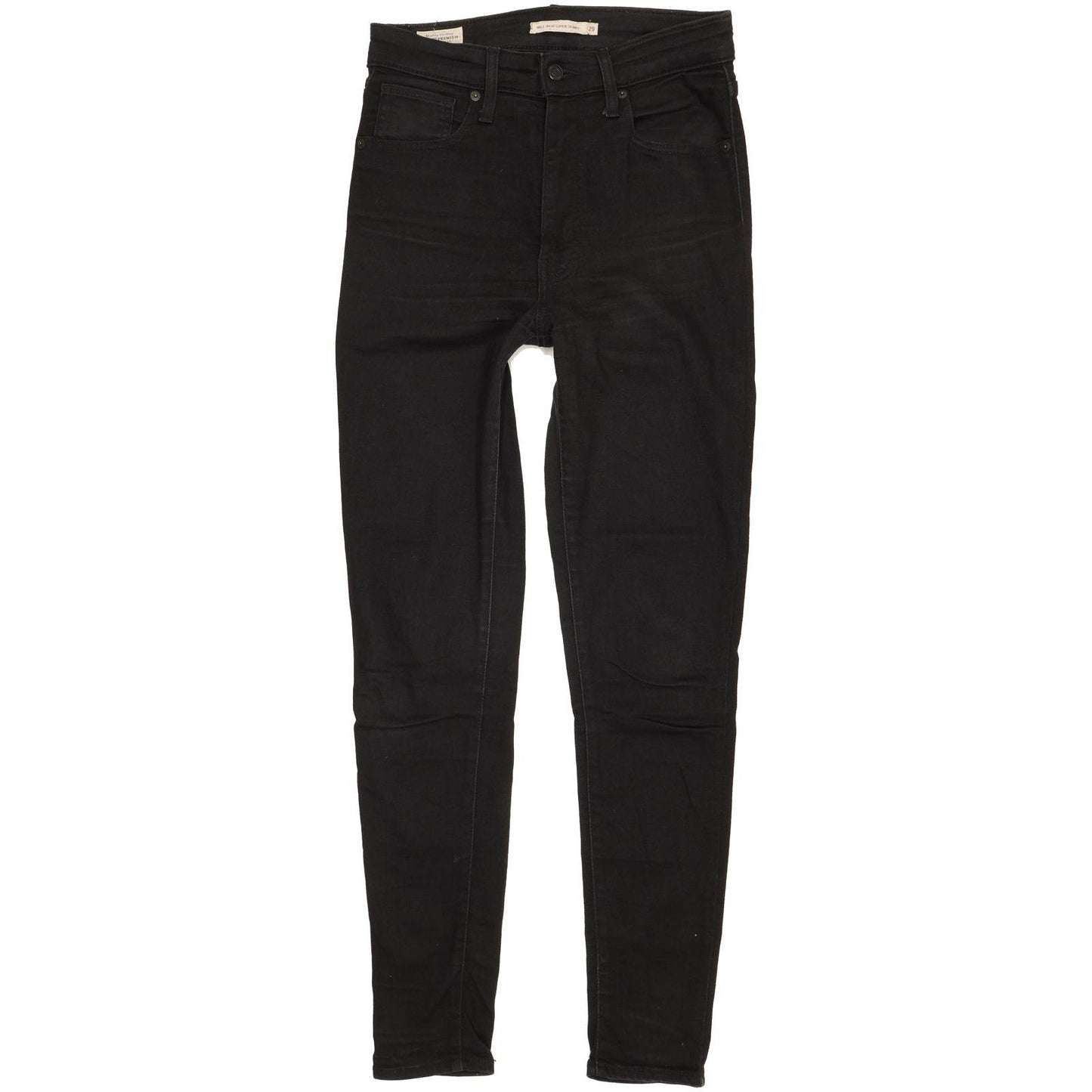 Levi's Mile Black Skinny Slim Stretch Jeans High Waisted W29 L30