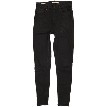 Levi's Mile Black Skinny Slim Stretch Jeans High Waisted W29 L30