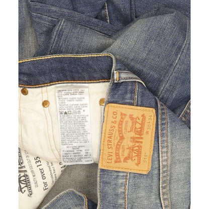 Levi's 511 Men Blue Straight Slim Stretch Jeans W30 L34