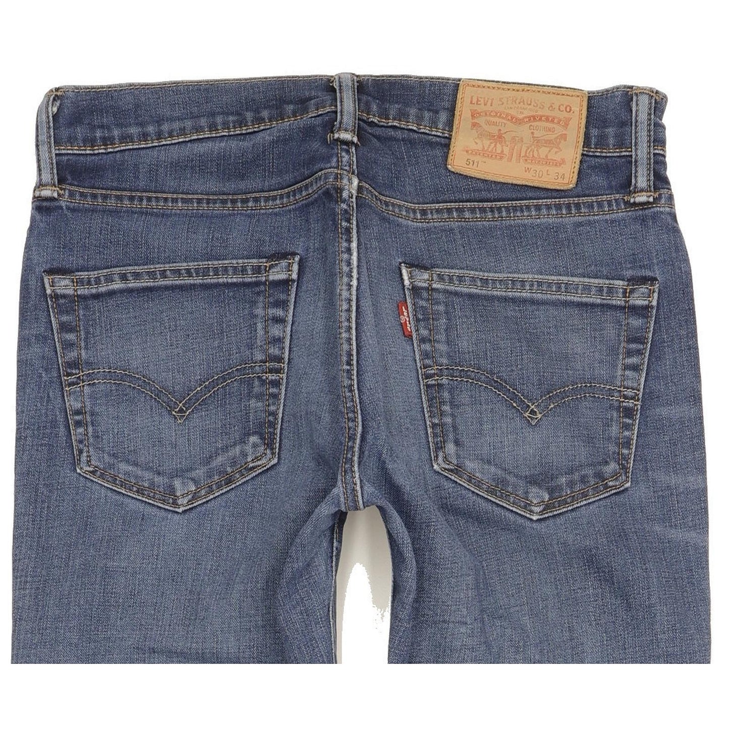 Levi's 511 Men Blue Straight Slim Stretch Jeans W30 L33