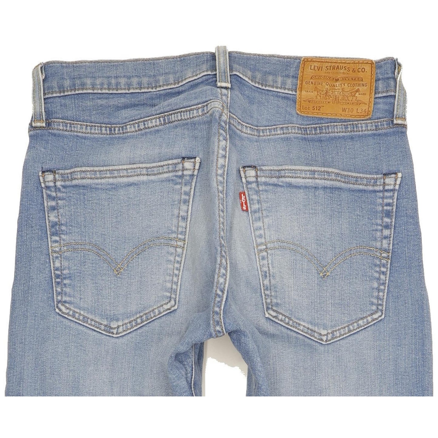 Levi's 512 Men Blue Tapered Slim Stretch Jeans W30 L33